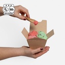 Cucharas Descartables de cartón para helado
