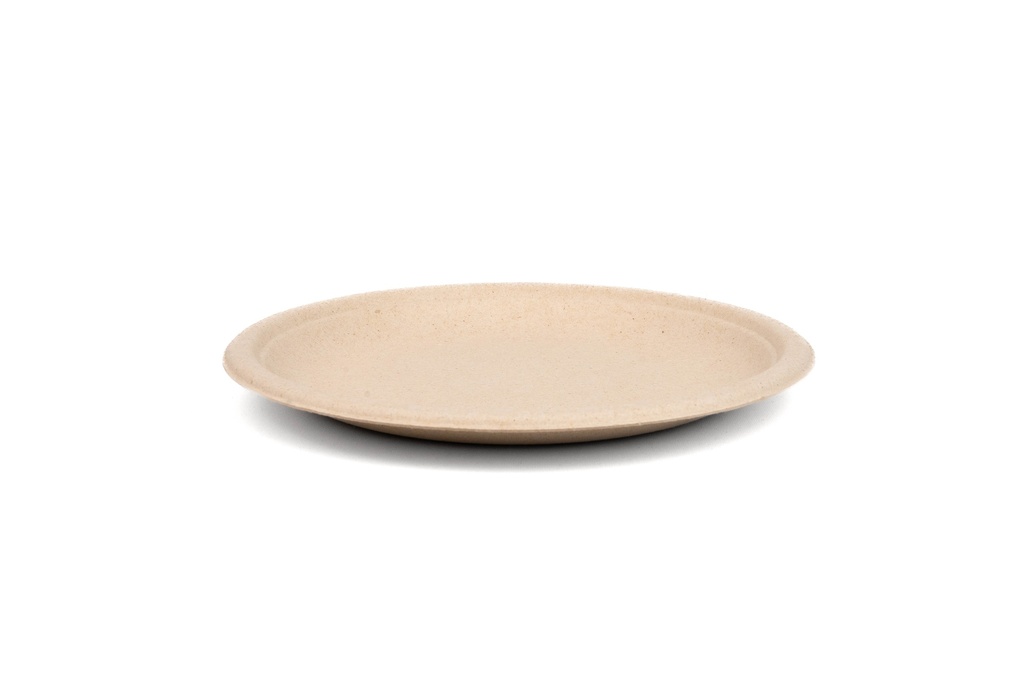 Plato fibra de maiz termomoldeada