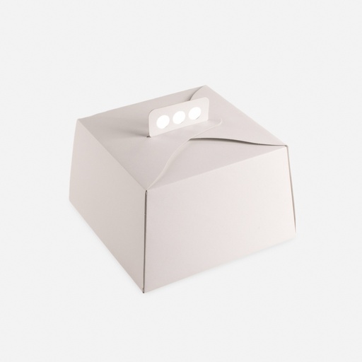 [PT88888-0095-01-01] Cajas de Torta - Cartulina Blanca (250x250x150)